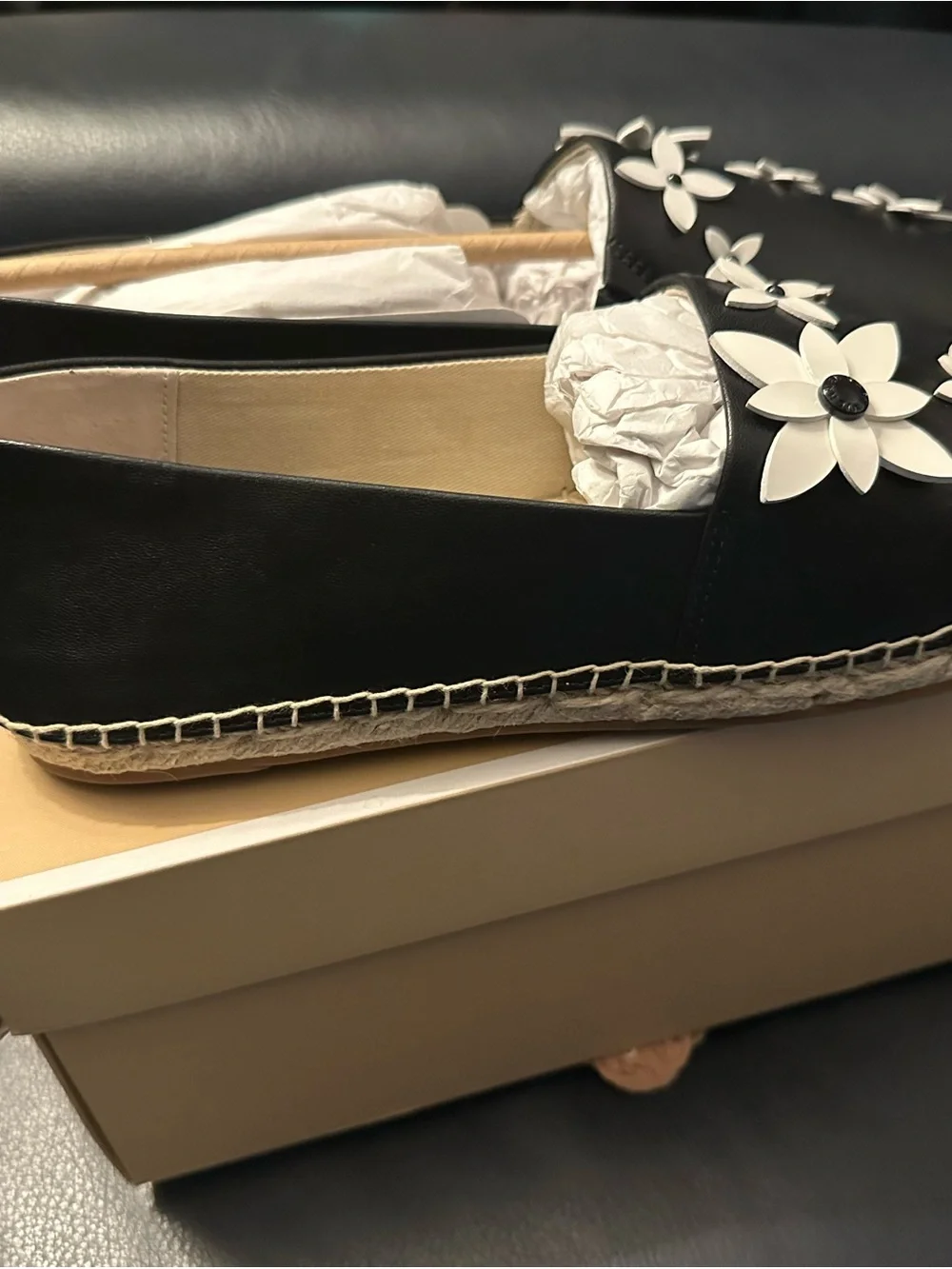 Michael Kors black leather